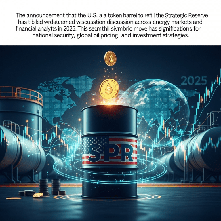 U.S. Buys a Token Barrel to Refill the Strategic Reserve: Implications for Energy Markets in 2025 U.S. Buys a Token Barrel to Refill the Strategic Reserve: Implications for Energy Markets in 2025