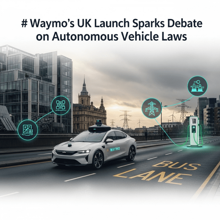 Waymo’s UK Launch Sparks Debate on Autonomous Vehicle Laws and Energy Policy Waymo's UK Launch Sparks Debate on Autonomous Vehicle Laws and Energy Policy