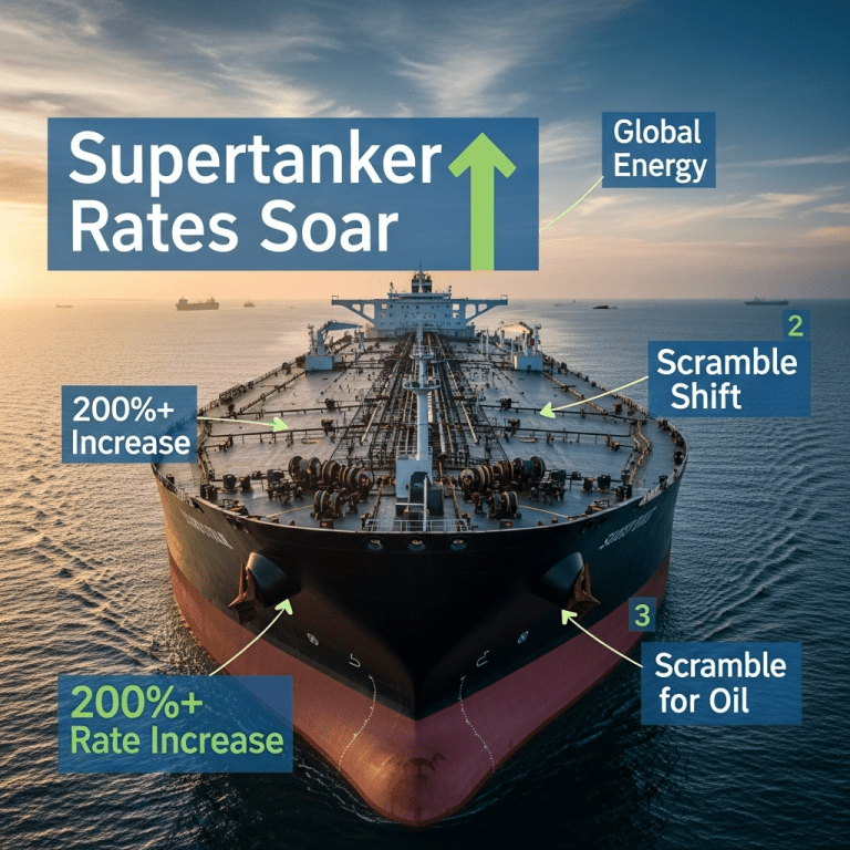 Supertanker Rates Soar as Buyers Scramble to Replace Russian Oil in 2025 Supertanker Rates Soar as Buyers Scramble to Replace Russian Oil in 2025