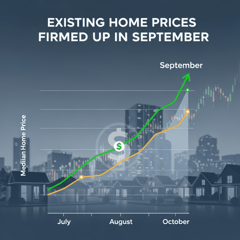 Existing Home Prices Firmed Up in September: What It Means for the 2025 Real Estate Market Existing Home Prices Firmed Up in September: What It Means for the 2025 Real Estate Market