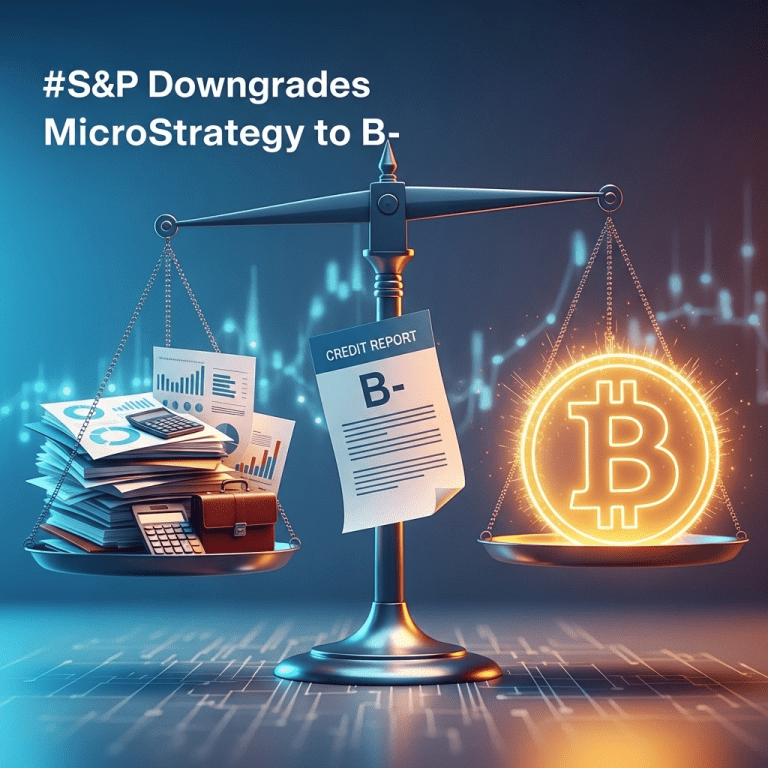 S&P Assigns ‘B-’ Rating to Strategy (MSTR) Amid Bitcoin Exposure and Liquidity Risk in 2025
