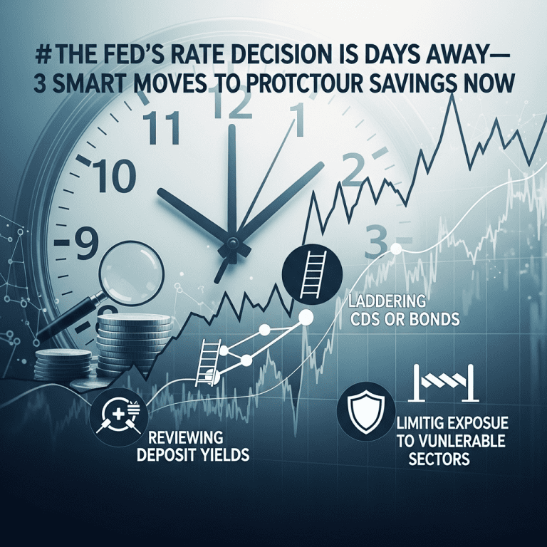 The Fed’s Rate Decision Is Days Away—3 Smart Moves to Protect Your Savings Now The Fed’s Rate Decision Is Days Away—3 Smart Moves to Protect Your Savings Now