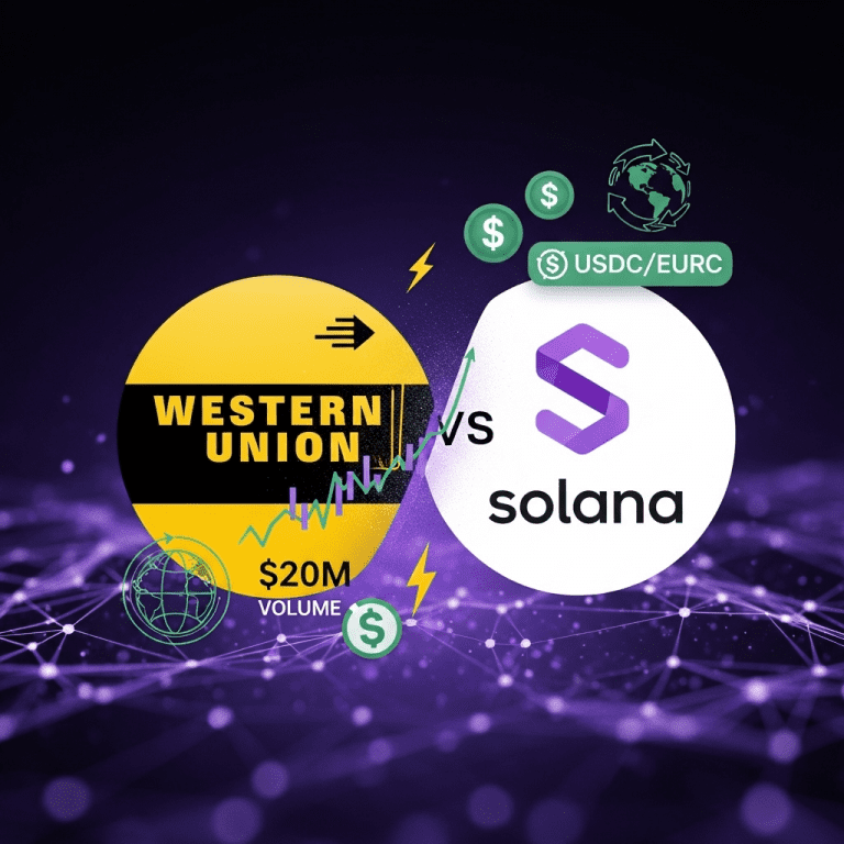 Western Union Picks Solana: $200M Stablecoin Volume Signals Crypto Shift