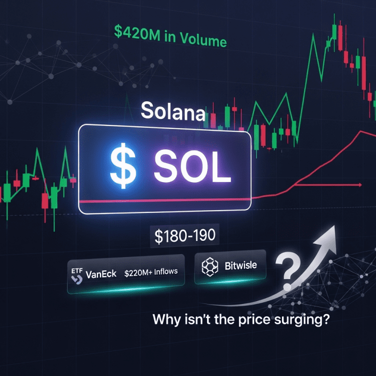 Solana ETFs Debut but SOL Stalls Near $180: What’s Holding Back a Rally?