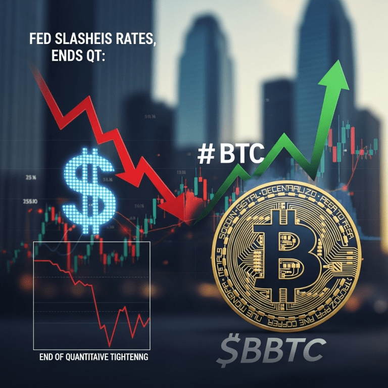 Fed Cuts Interest Rates to 5.00%, Ends QT: Crypto Market Reacts