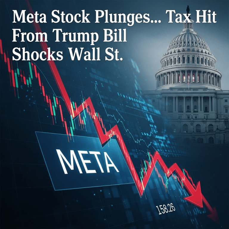 Meta Stock Plunges 11% After $16B Tax Hit From Trump Bill Shocks Wall St Meta Stock Plunges 11% After $16B Tax Hit From Trump Bill Shocks Wall St