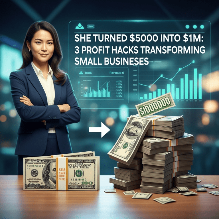 She Turned $5,000 Into $1M: 3 Profit Hacks Transforming Small Businesses She Turned $5,000 Into $1M: 3 Profit Hacks Transforming Small Businesses