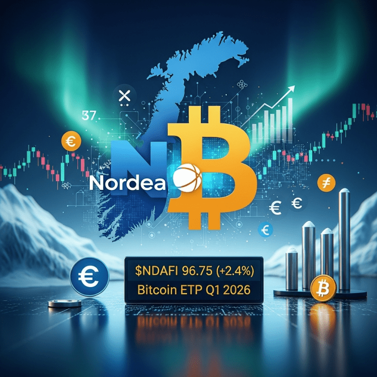 Nordea Bank ($NDAFI) Embraces Crypto: Bitcoin ETP Launch Surprises Market