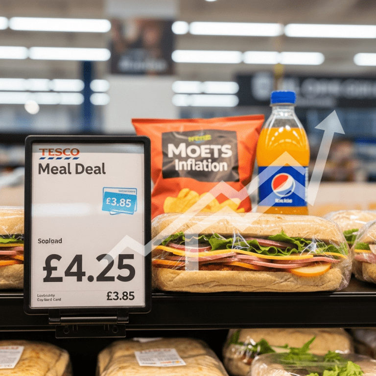 Tesco Meal Deal Price Hike Fuels BOE Inflation Concerns for 2025 Tesco Meal Deal Price Hike Fuels BOE Inflation Concerns for 2025