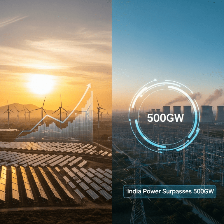 India Power Sector Surpasses 500GW: Record Installed Capacity Shocks Markets India Power Sector Surpasses 500GW: Record Installed Capacity Shocks Markets