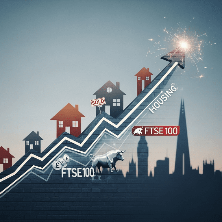 FTSE 100 Rises as UK House Prices Unexpectedly Climb in October FTSE 100 Rises as UK House Prices Unexpectedly Climb in October