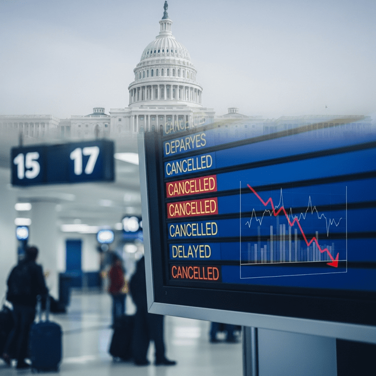 US Flight Cancellations Surge as Government Shutdown Enters Third Week
