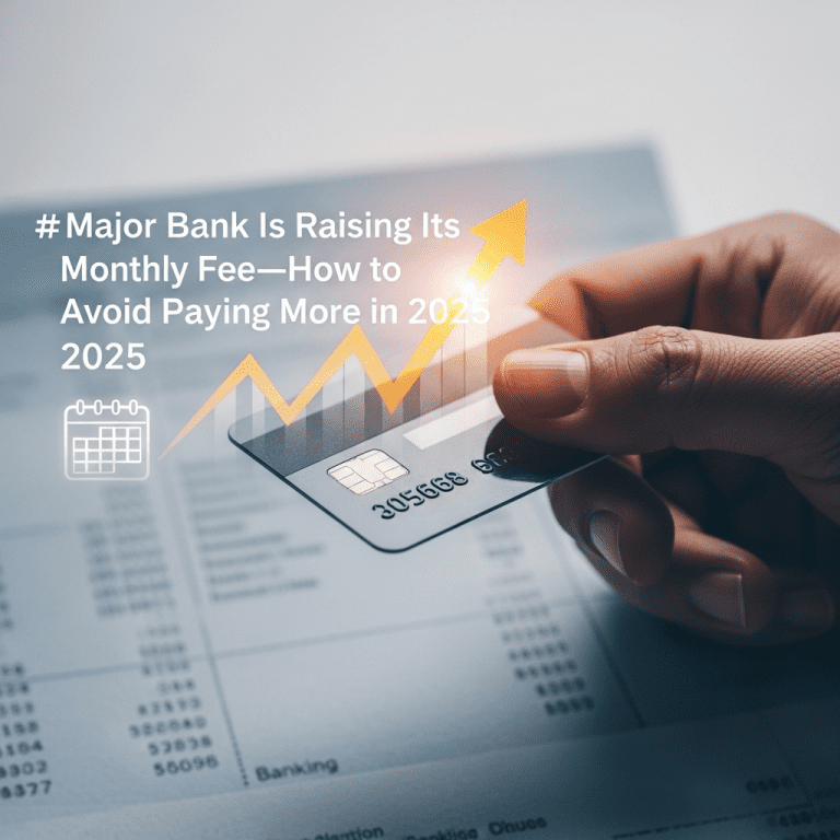 Major Bank Is Raising Its Monthly Fee—How to Avoid Paying More in 2025