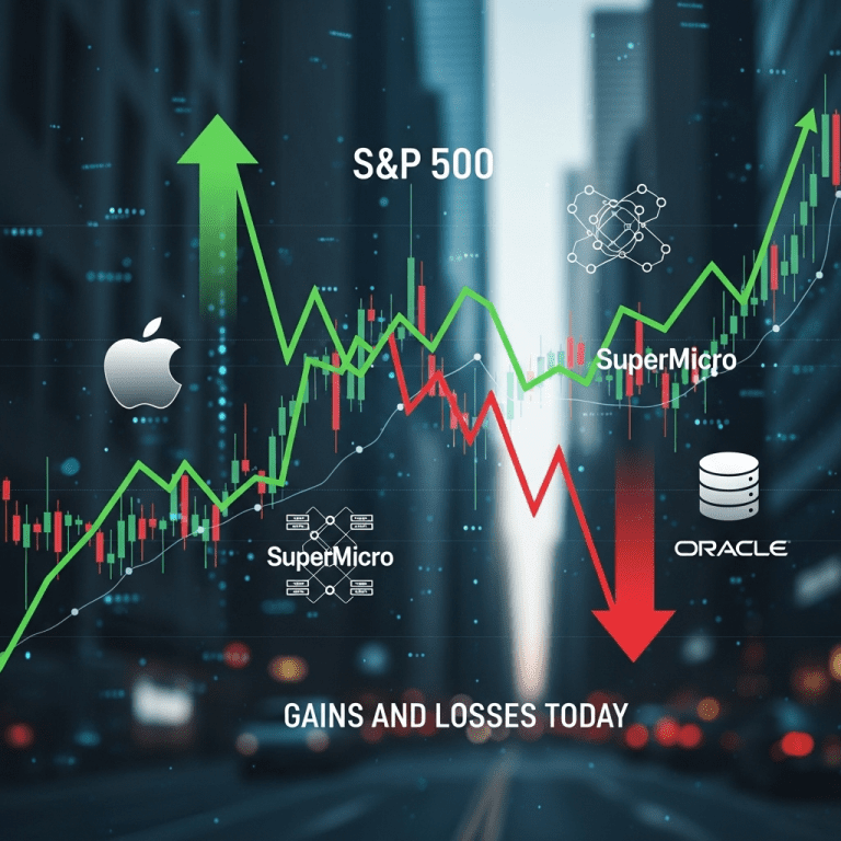 S&P 500 Gains and Losses Today: Apple, Supermicro Surge While Oracle Stock Extends Losses S&P 500 Gains and Losses Today: Apple, Supermicro Surge While Oracle Stock Extends Losses