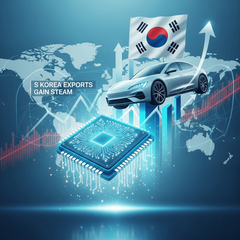 S. Korea’s Exports Jump 11% in October Despite US Tariffs, Holiday Dip S. Korea’s Exports Jump 11% in October Despite US Tariffs, Holiday Dip