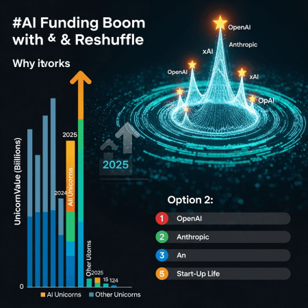 AI Funding Boom Adds $500B: Top 20 Unicorns Reshuffled Fast in 2025