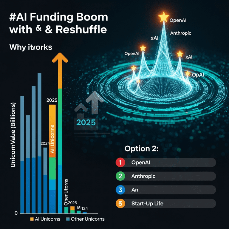 AI Funding Boom Adds $500B: Top 20 Unicorns Reshuffled Fast in 2025