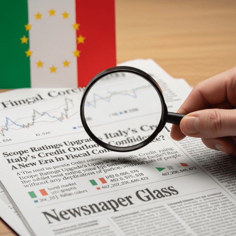 Italy’s Credit Outlook Upgraded as Scope Backs Meloni’s Fiscal Overhaul