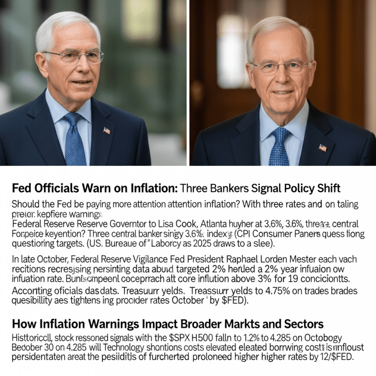 Fed Officials Warn on Inflation: Three Bankers Signal Policy Shift