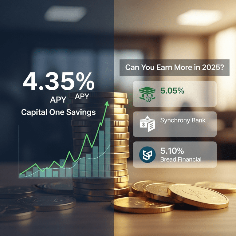 Capital One Savings Rate Holds at 4.35%: Can You Earn More in 2025?