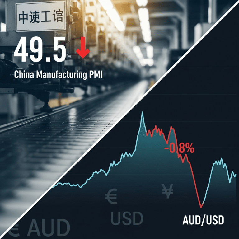 China Manufacturing Slows Sharply in October; AUD/USD Slides 0.8% China Manufacturing Slows Sharply in October; AUD/USD Slides 0.8%