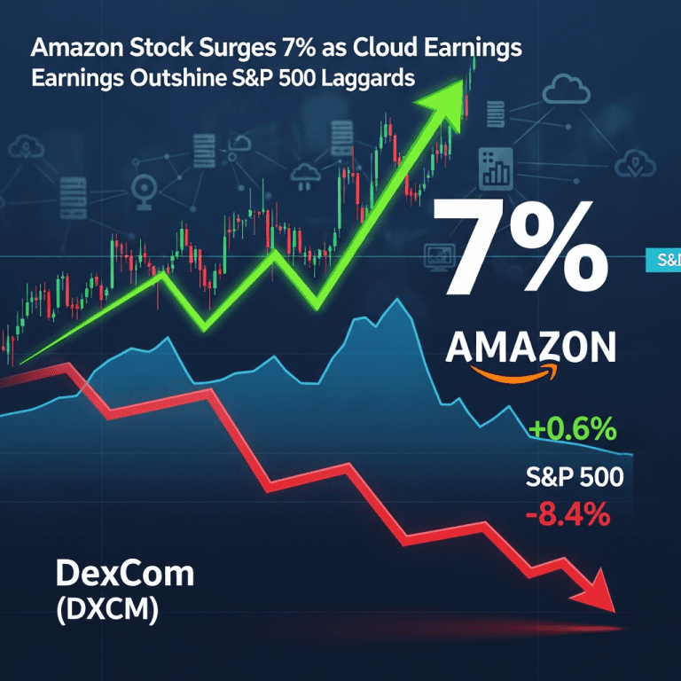 Amazon Stock Surges 7% as Cloud Earnings Outshine S&P 500 Laggards Amazon Stock Surges 7% as Cloud Earnings Outshine S&P 500 Laggards