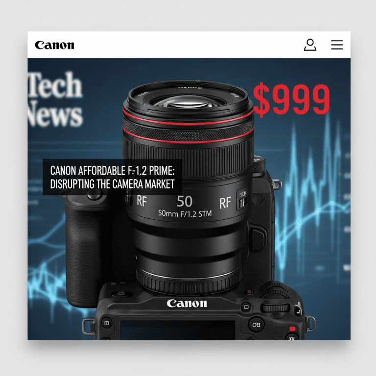 Canon Shocks Market with $999 f/1.2 Prime, Undercuts Chinese Rivals Canon Shocks Market with $999 f/1.2 Prime, Undercuts Chinese Rivals
