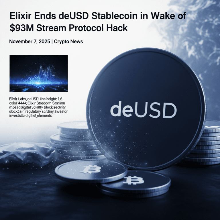 Elixir Retires deUSD Stablecoin After Stream’s $93M Loss Shakes Crypto Elixir Retires deUSD Stablecoin After Stream’s $93M Loss Shakes Crypto