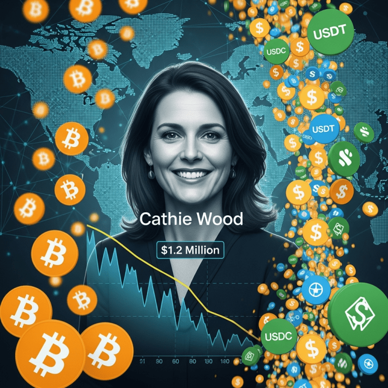Cathie Wood Slashes Bitcoin 2030 Target to $1.2M Amid Stablecoin Surge Cathie Wood Slashes Bitcoin 2030 Target to $1.2M Amid Stablecoin Surge