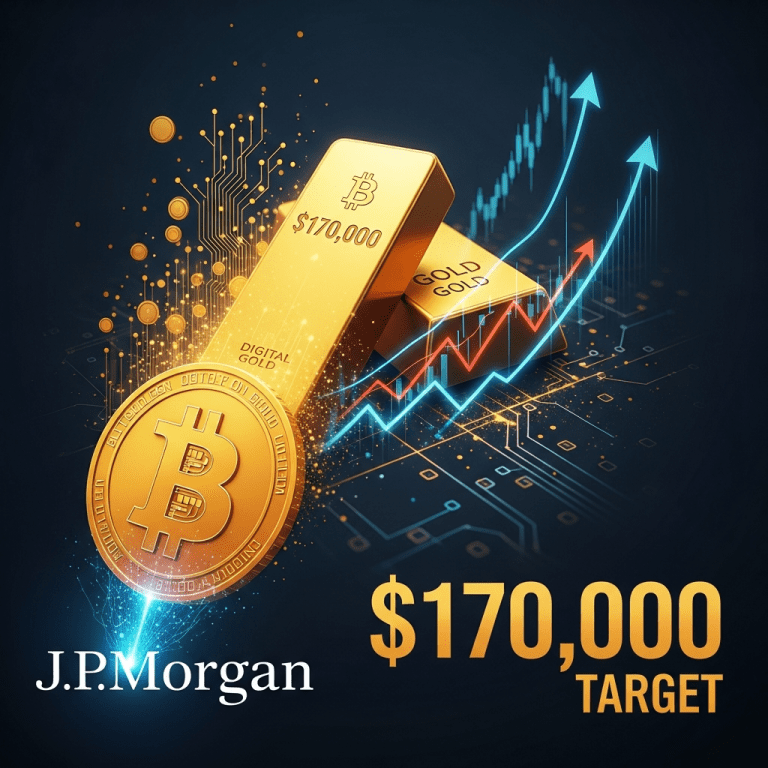 JPMorgan Calls Bitcoin Undervalued, Sees Rally to $170,000 vs Gold JPMorgan Calls Bitcoin Undervalued, Sees Rally to $170,000 vs Gold
