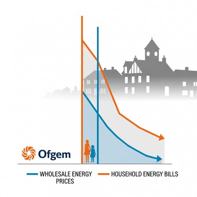 UK Energy Prices Drop 28% in 2025, Yet Household Bills Rise