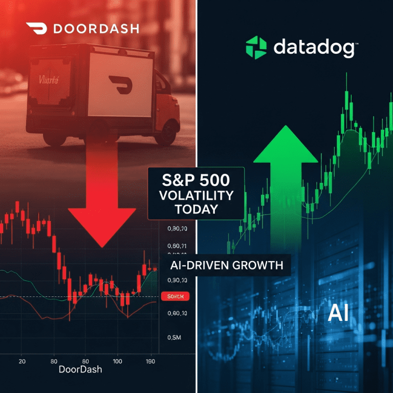 S&P 500 Volatility Today: DoorDash Stock Drops 7% as Datadog Surges S&P 500 Volatility Today: DoorDash Stock Drops 7% as Datadog Surges