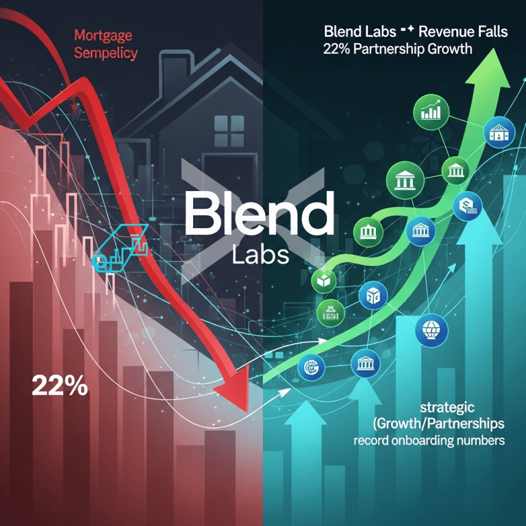 Blend Labs Revenue Drops 22% as Partnerships Rise: Mortgage Sector Faces Shift Blend Labs Revenue Drops 22% as Partnerships Rise: Mortgage Sector Faces Shift