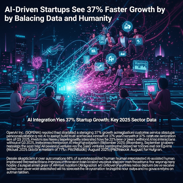 AI-Driven Startups See 37% Faster Growth by Balancing Data and Humanity AI-Driven Startups See 37% Faster Growth by Balancing Data and Humanity