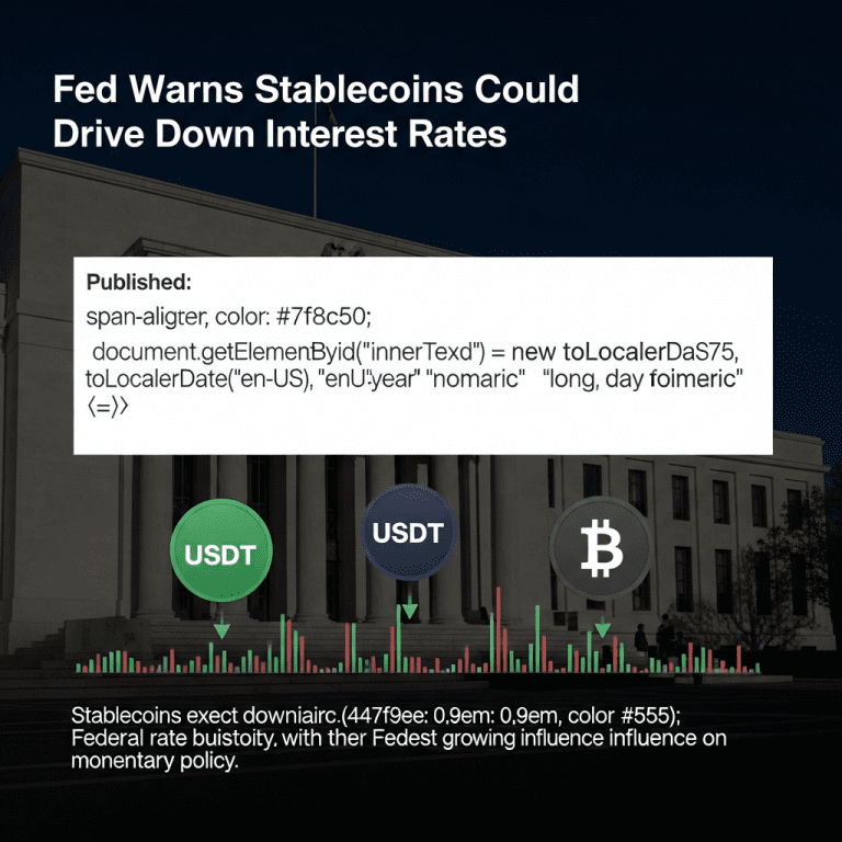 Fed’s Miran Warns: Stablecoins May Lower Rates, Disrupt Markets Fed’s Miran Warns: Stablecoins May Lower Rates, Disrupt Markets
