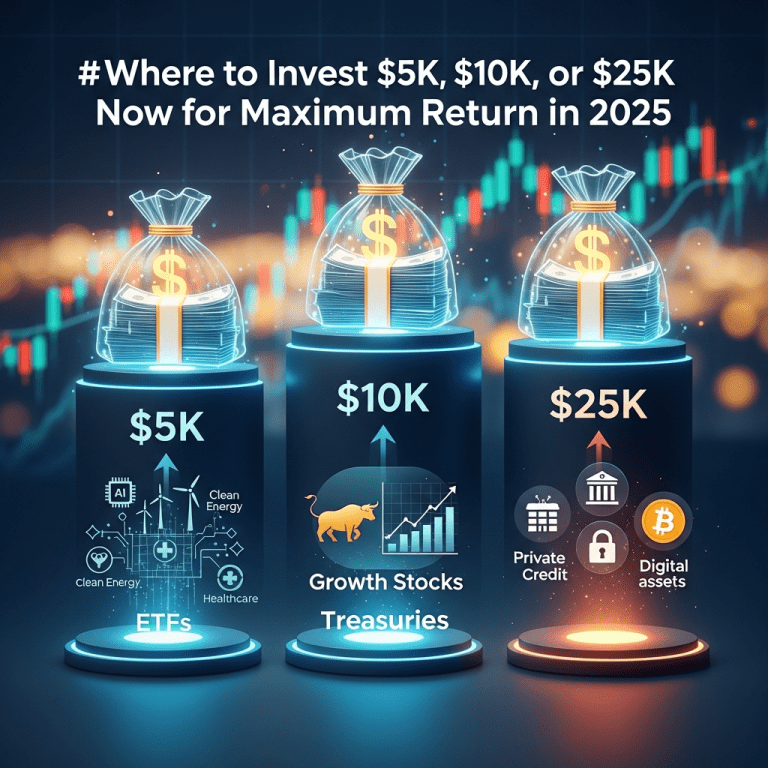 Where to Invest $5K, $10K, or $25K Now for Maximum Return in 2025 Where to Invest $5K, $10K, or $25K Now for Maximum Return in 2025