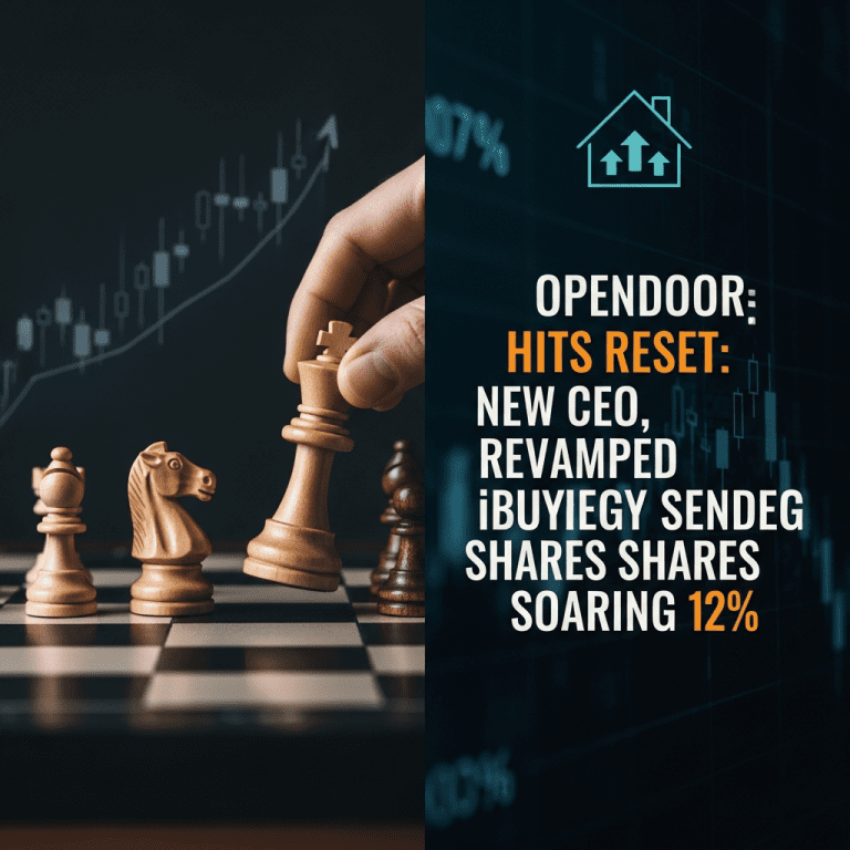 Opendoor Reshapes iBuyer Market: New CEO, Stock Jumps 12% After Reset Opendoor Reshapes iBuyer Market: New CEO, Stock Jumps 12% After Reset