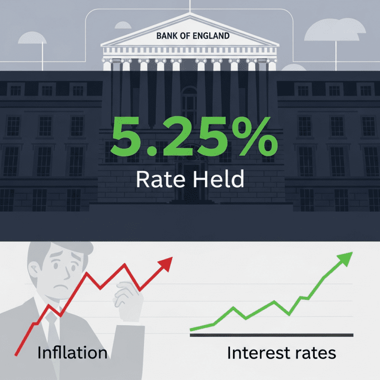 Bank of England Holds Rates at 5.25%: Surprising Pound Reaction Bank of England Holds Rates at 5.25%: Surprising Pound Reaction