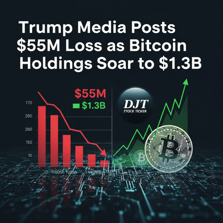 Trump Media ($DJT) Reveals $55M Q3 Loss as Bitcoin Bet Hits $1.3B Trump Media ($DJT) Reveals $55M Q3 Loss as Bitcoin Bet Hits $1.3B