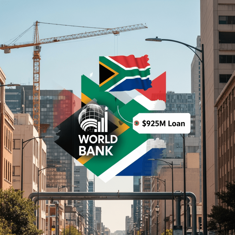 South Africa Secures $925M World Bank Loan to Revive City Infrastructure South Africa Secures $925M World Bank Loan to Revive City Infrastructure