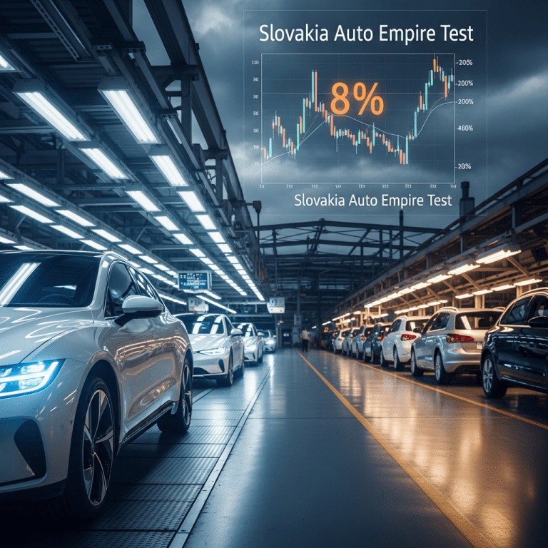 Slovakia’s Auto Stocks Slide 8% as EV Shift Pressures Exports Slovakia’s Auto Stocks Slide 8% as EV Shift Pressures Exports