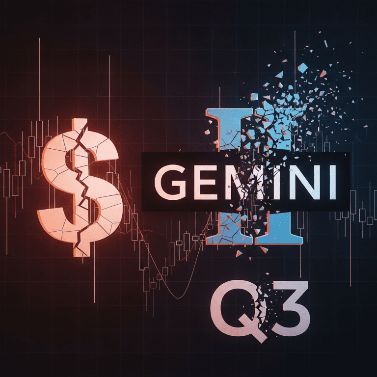 Gemini Stock Hits All-Time Low as Q3 Miss Fuels Super App Pivot Gemini Stock Hits All-Time Low as Q3 Miss Fuels Super App Pivot