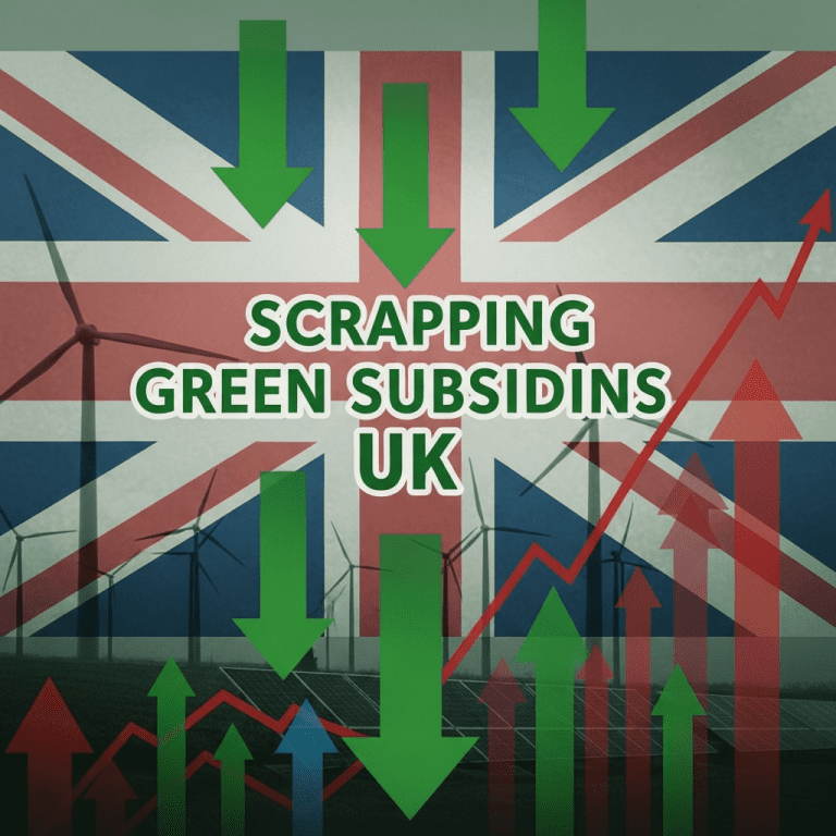UK Government Scraps Green Subsidies: Consumers Face Rising Energy Bills UK Government Scraps Green Subsidies: Consumers Face Rising Energy Bills