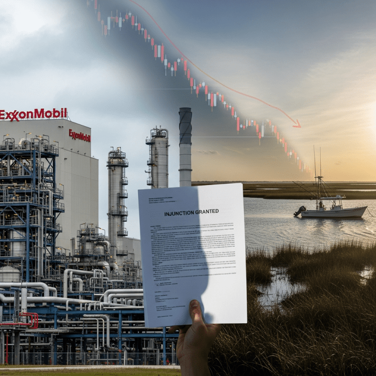 Texas Shrimper Halts Exxon’s $10B Plastics Plant: Key Investor Shifts Texas Shrimper Halts Exxon’s $10B Plastics Plant: Key Investor Shifts