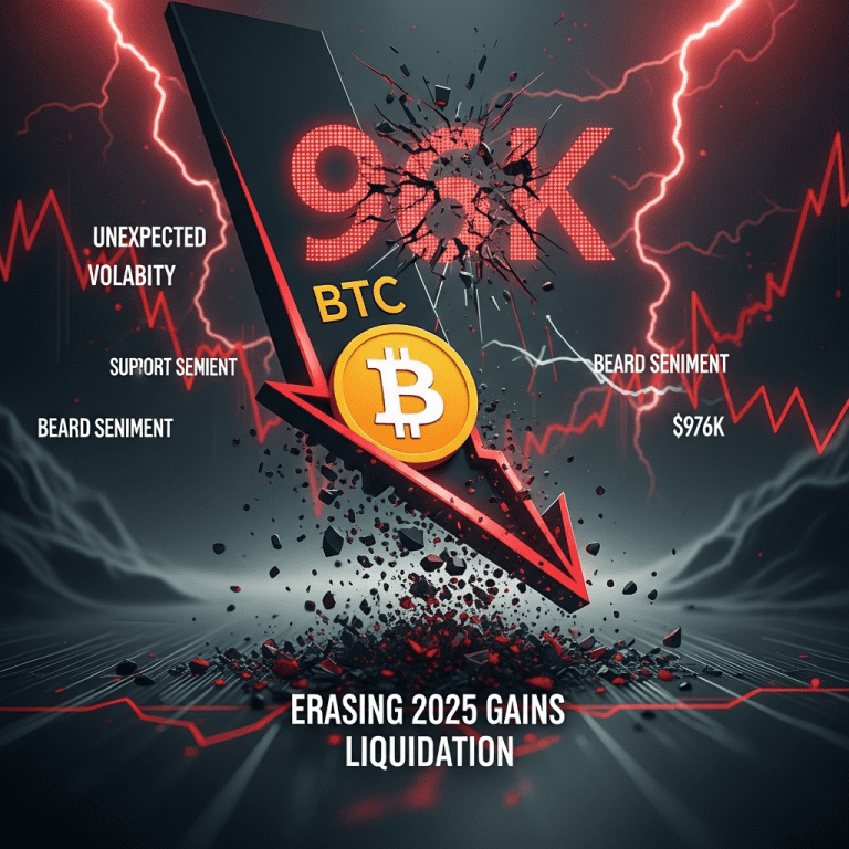 Bitcoin Plunges Below $96K: 2025 Gains Erased in Sudden Downturn Bitcoin Plunges Below $96K: 2025 Gains Erased in Sudden Downturn