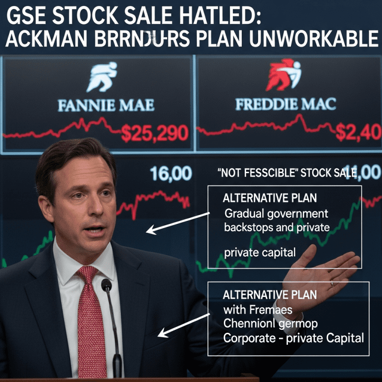 Ackman Rejects GSE Stock Sale, Reveals Alternative Fannie Mae Plan Ackman Rejects GSE Stock Sale, Reveals Alternative Fannie Mae Plan