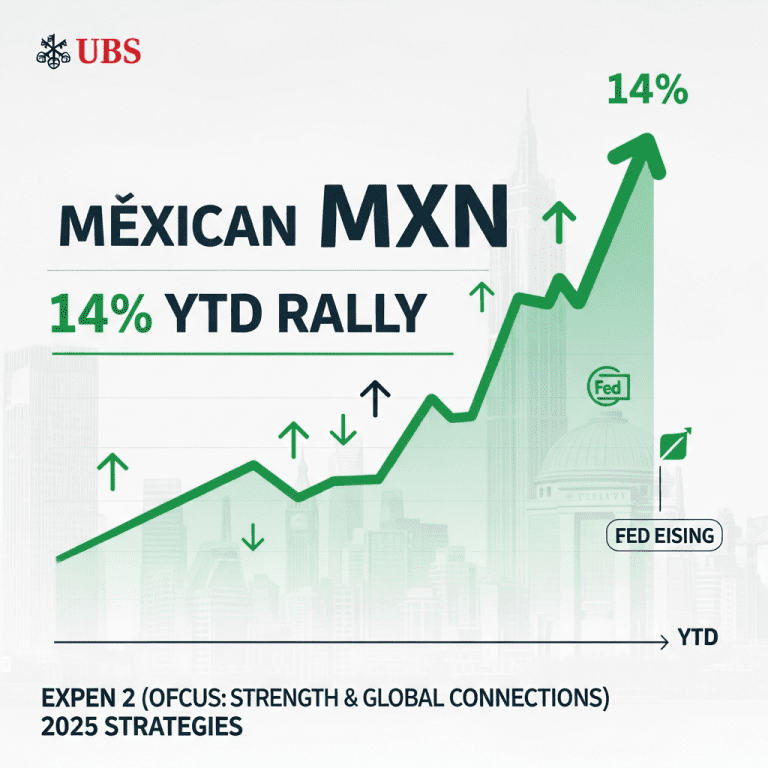 Mexican Peso Outlook Strengthened by UBS as Fed Easing Supports MXN Mexican Peso Outlook Strengthened by UBS as Fed Easing Supports MXN
