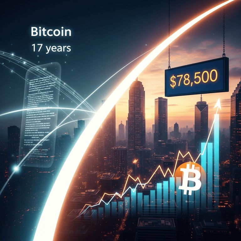 Bitcoin Hits $78,500: How Satoshi’s Vision Has Evolved in 17 Years