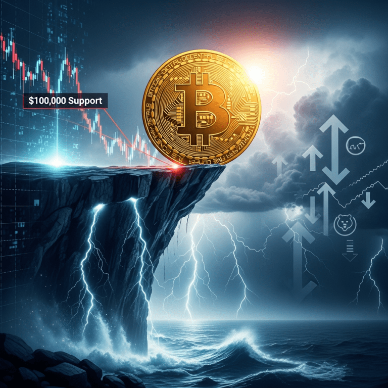 Bitcoin Price Tests $100,000 as Support Faces Heavy Bear Pressure